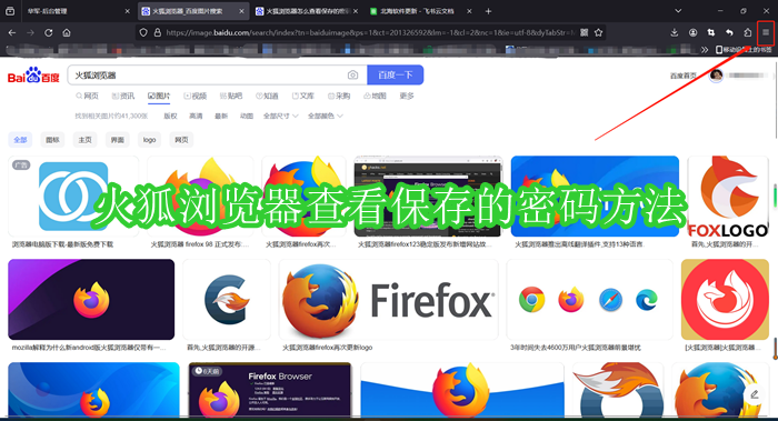 火狐浏览器怎么查看保存的密码